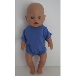 romper midden blauw baby born 43cm