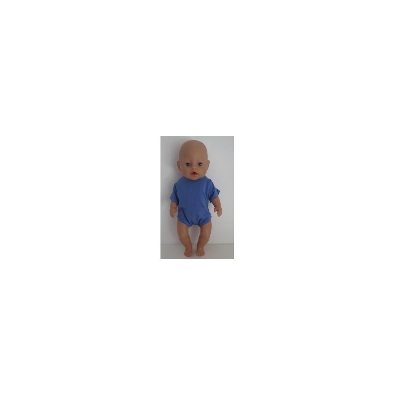 romper midden blauw baby born 43cm