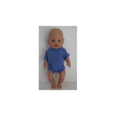 romper midden blauw baby born 43cm