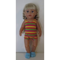 luxe romper gestreept baby born 43cm