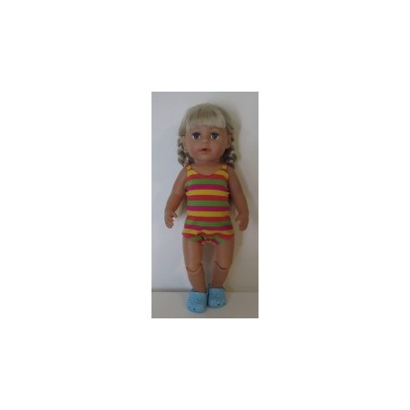 luxe romper gestreept baby born 43cm
