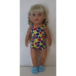 luxe romper gekleurd baby born 43cm