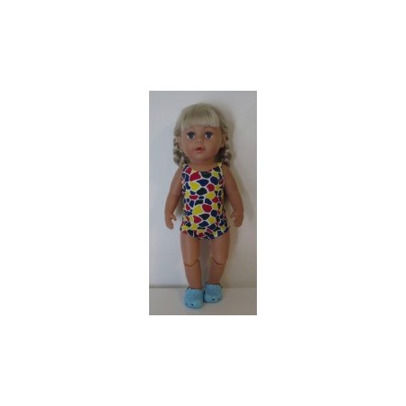 luxe romper gekleurd baby born 43cm