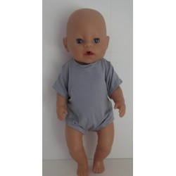 romper grijs baby born 43cm