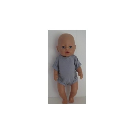 romper grijs baby born 43cm