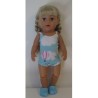 luxe romper blauw wolken baby born 43cm