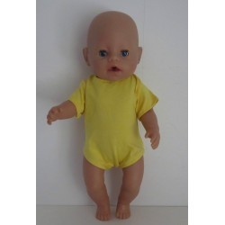 romper geel baby born 43cm