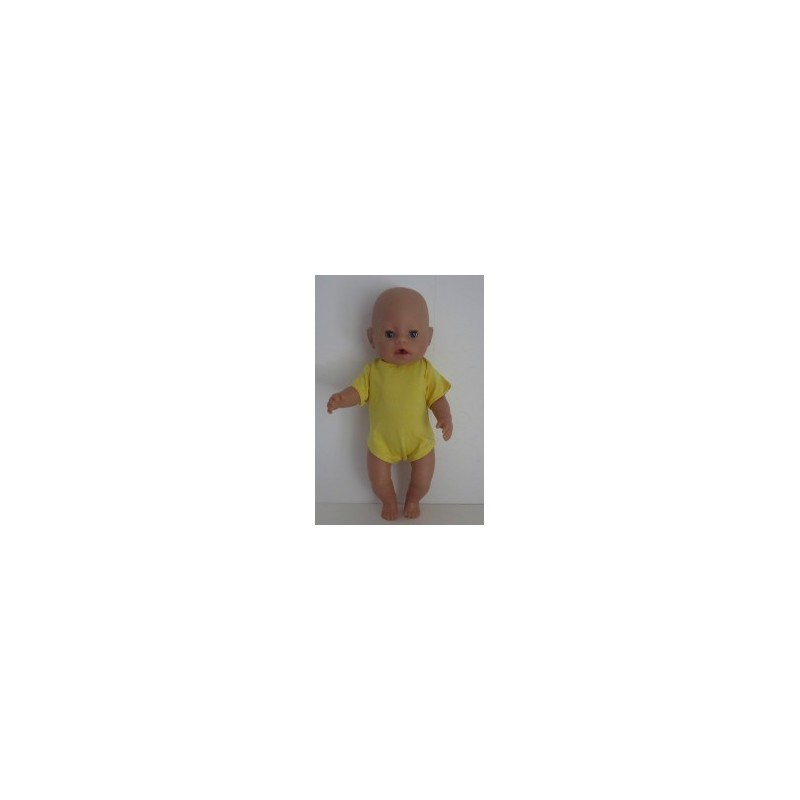 romper geel baby born 43cm
