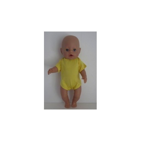 romper geel baby born 43cm