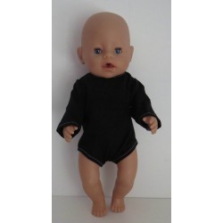 romper zwart baby born 43cm
