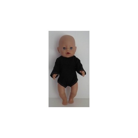 romper zwart baby born 43cm