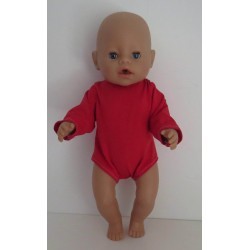 romper rood baby born 43cm