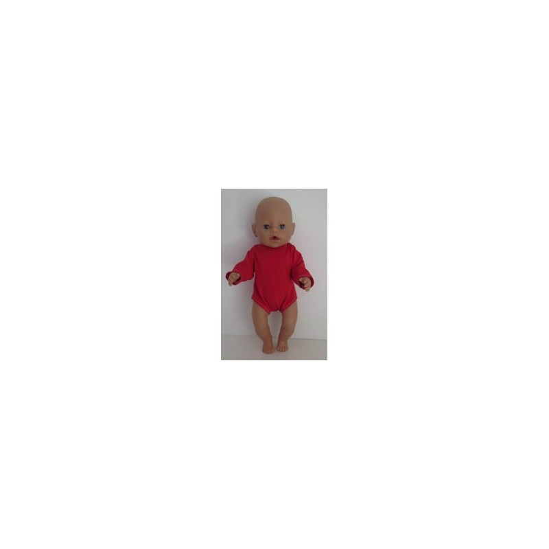 romper rood baby born 43cm