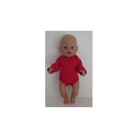 romper rood baby born 43cm