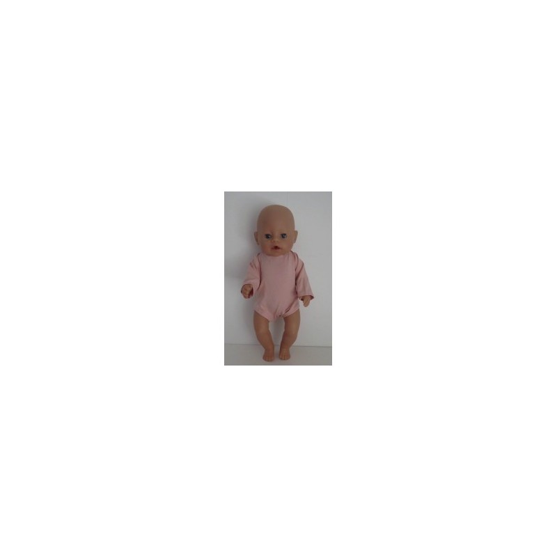 romper zalm roze baby born 43cm