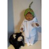 complete set blauw met snoepjes groen baby born 43cm