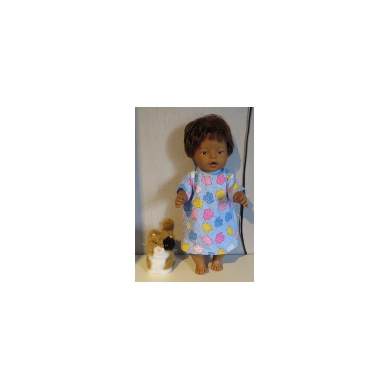 nachtjapon blauw dieren baby born 43cm