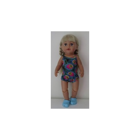 luxe romper paauwveren baby born 43cm