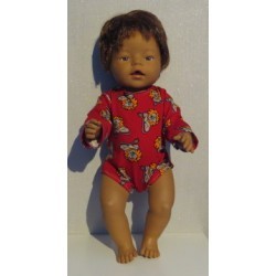 romper rood leeuwen baby born 43cm