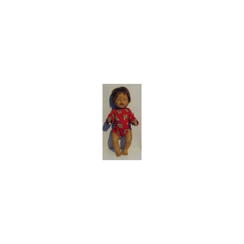romper rood leeuwen baby born 43cm