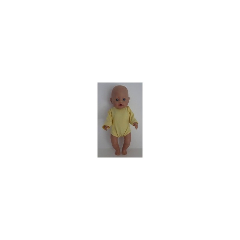 romper geel baby born 43cm