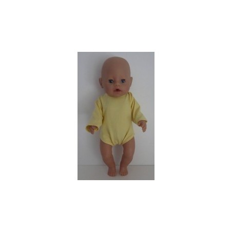 romper geel baby born 43cm