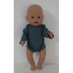 romper donker groen baby born 43cm