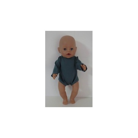 romper donker groen baby born 43cm