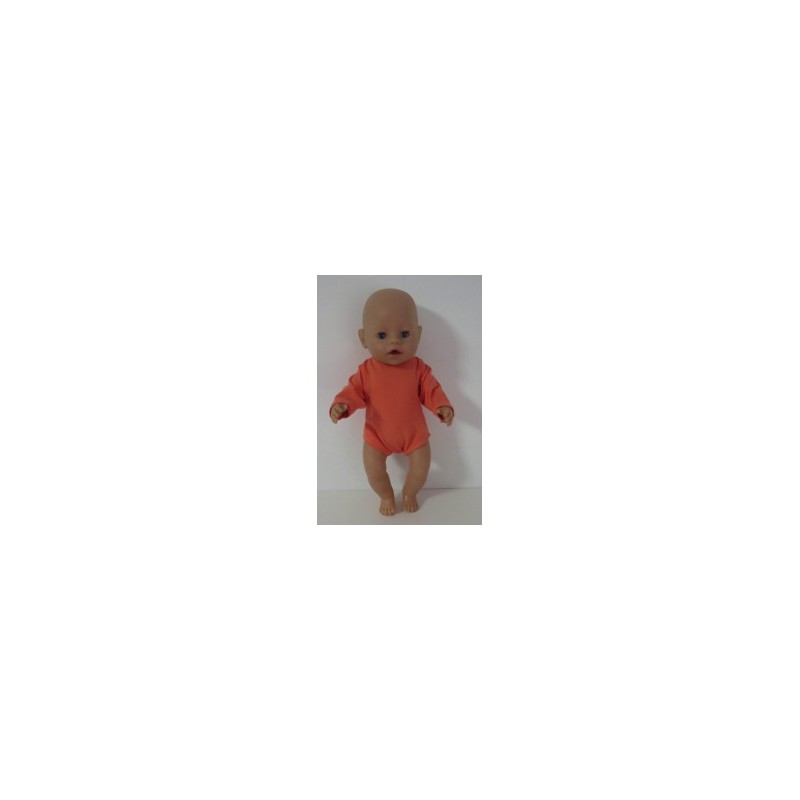 romper licht oranje baby born 43cm
