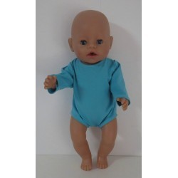 romper midden blauw baby born 43cm