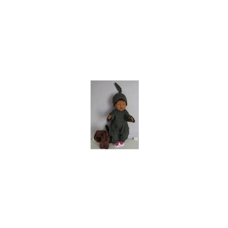 slobpak bruin stippen baby born 43cm