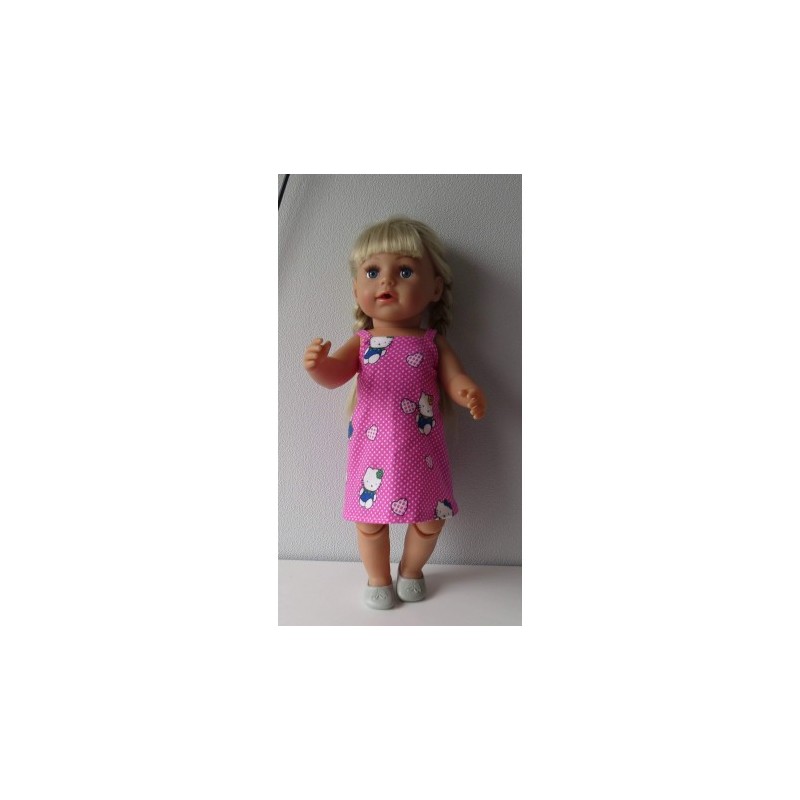 nachthemd hello kitty roze stippen baby born 43cm
