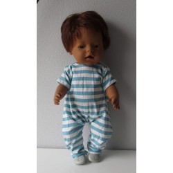 slobpak gestreept baby born 43cm