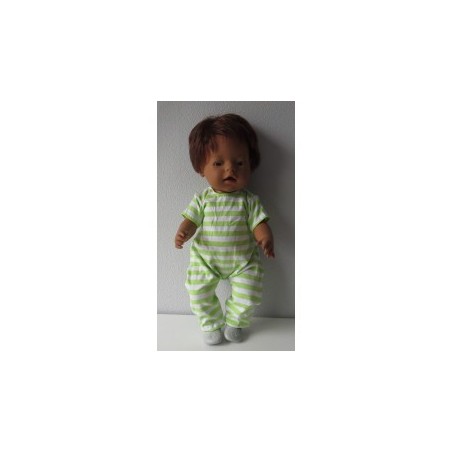 slobpak groen gestreept baby born 43cm