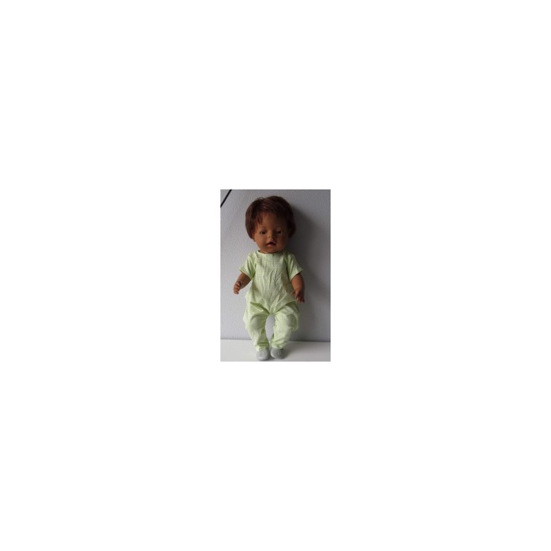 slobpak groen gestreept smal baby born 43cm