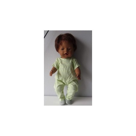 slobpak groen gestreept smal baby born 43cm