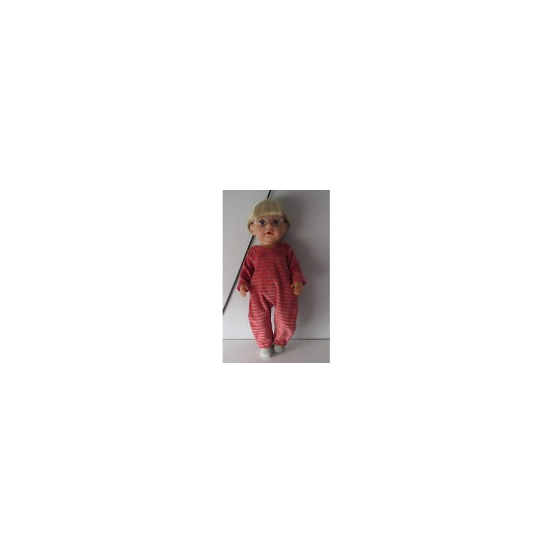 slobpak roze groen gestreept smal baby born 43cm