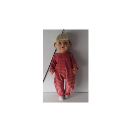 slobpak roze groen gestreept smal baby born 43cm