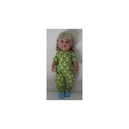 slobpak groen ankers baby born 43cm