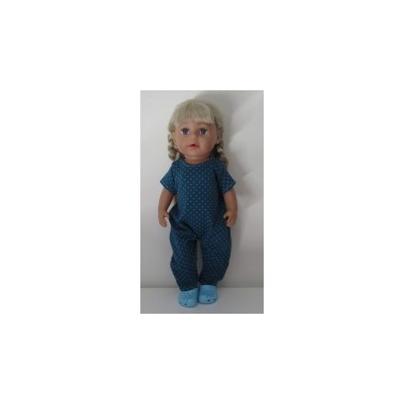 slobpak groen stippen blauw baby born 43cm