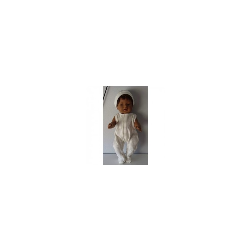 babypak goud gestreept baby born 43cm