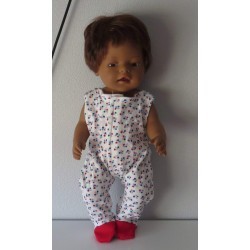 babypak gebloemd baby born 43cm