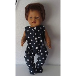 babypak donker blauw sterren baby born 43cm