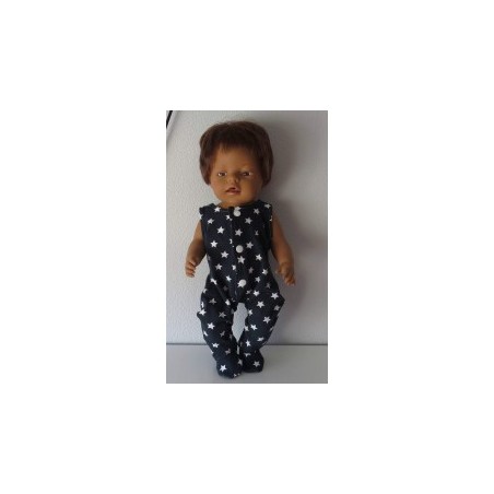 babypak donker blauw sterren baby born 43cm