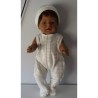 babypak set goud gestreept baby born 43cm