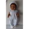 babypak set blauw wit zeedieren baby born 43cm