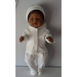 babypak set goude stippen klein baby born 43cm