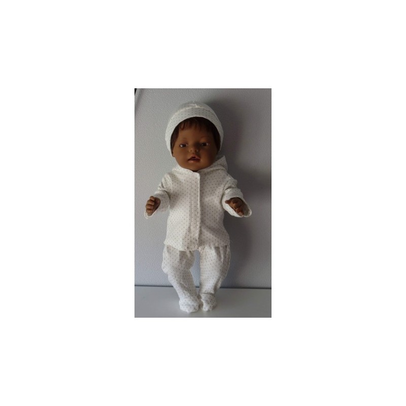 babypak set goude stippen klein baby born 43cm