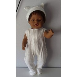 babypak set goude stippen klein baby born 43cm