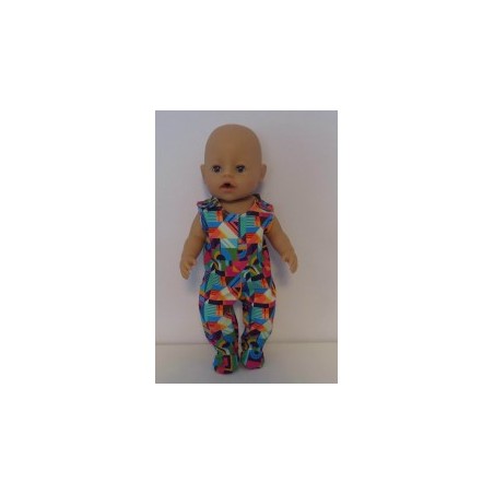 babypak retro blauw baby born 43cm